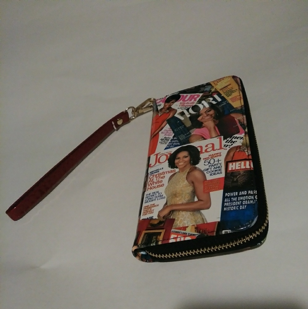 Michelle Obama Red Wristlet Wallet